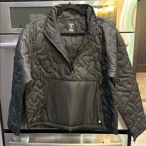 NWOT Black Quilted Puffer Jacket‎ with Stand-Up Collar
